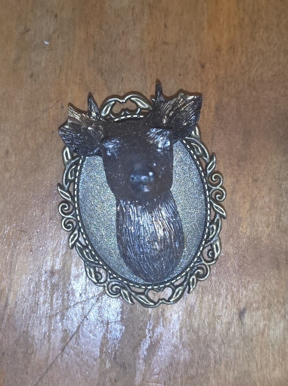 Handmade Resin Deer Head Brooch Ladies Jewelry
